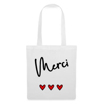 MERCI. MAÎTRESSE. MAÎTRE. MERCI MAÎTRESSE - Sac en tissu - blanc - Devant