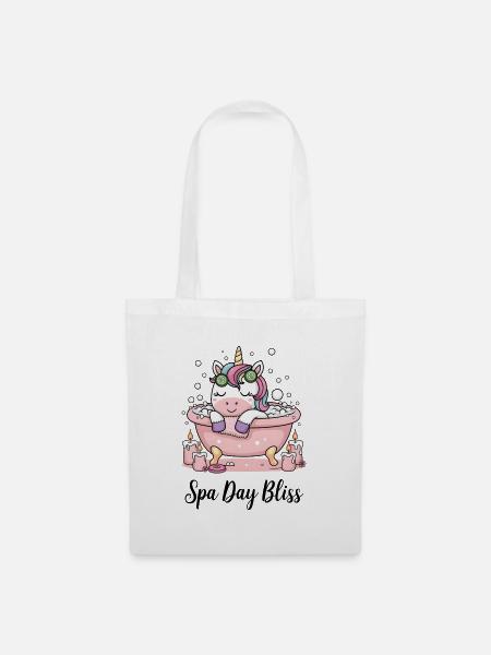 Journée au spa Bliss. - Sac en tissu - blanc
