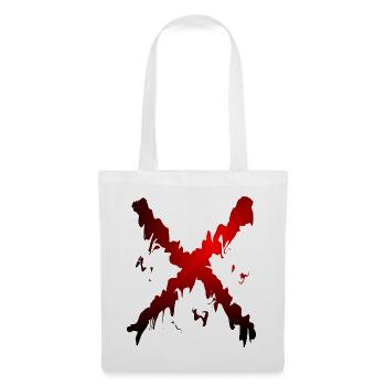 X Desing rot schwarz - Stoffbeutel - Weiß - Vorne