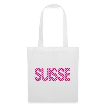 SCHWEIZ. LAND. GENF. HUMOR. FLAGGE. GENF - Stoffbeutel - Weiß - Vorne