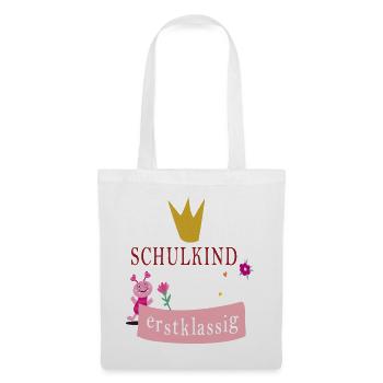Schulkind erstklassig - Stoffbeutel - Weiß - Vorne