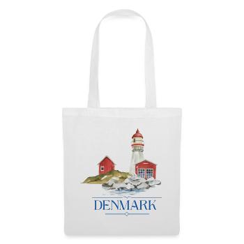 Phare du Danemark tiny house au bord de la mer - Sac en tissu - blanc - Devant