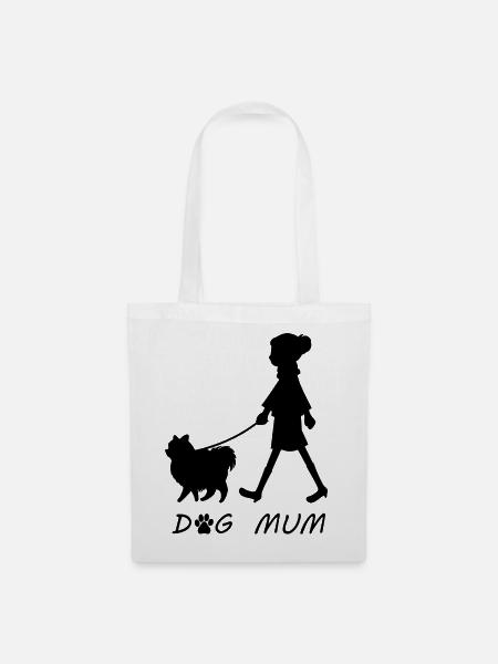 Dog Mum - Stoffbeutel - Weiß