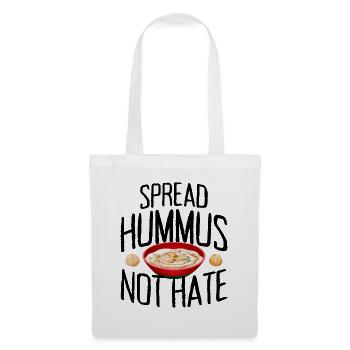 Spread Hummus Not Hate Vegan Geschenk Für Veganer - Stoffbeutel - Weiß - Vorne