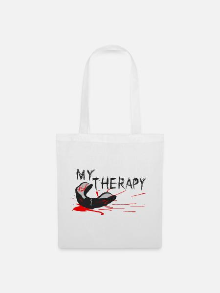 My Therapy - Stoffbeutel - Weiß