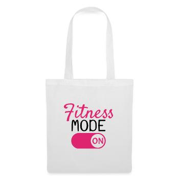 Mode fitness activé - Sac en tissu - blanc - Devant