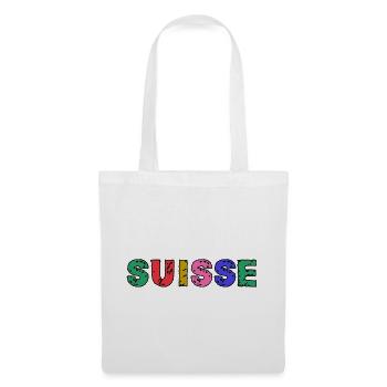 SUISSE. PAYS. GENEVE. HUMOUR. DRAPEAU. GENEVE - Sac en tissu - blanc - Devant