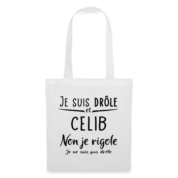 Je suis drôle et celibataire - Sac en tissu - blanc - Devant