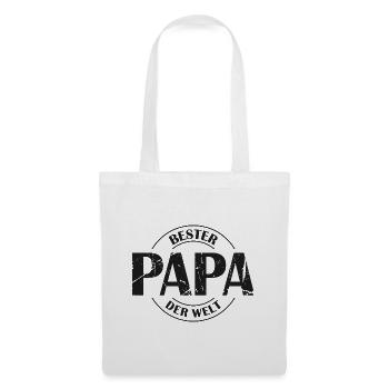 Bester Papa der Welt - Stoffbeutel - Weiß - Vorne