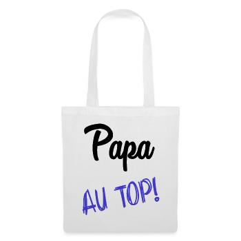 DAD. FATHER'S DAY. HAPPY FATHER'S DAY. HAPPY BIRTHDAY. - Tote Bag - white - Front