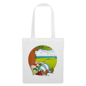 Asterix & Obelix Machen Siesta Mit Idefix - Stoffbeutel - Weiß - Vorne