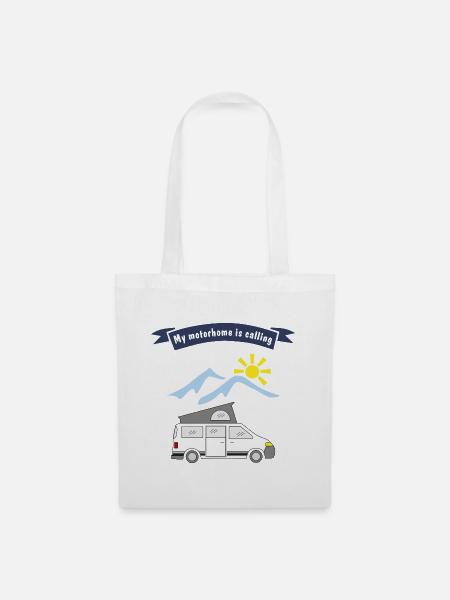 motorhome is calling - Stoffbeutel - Weiß