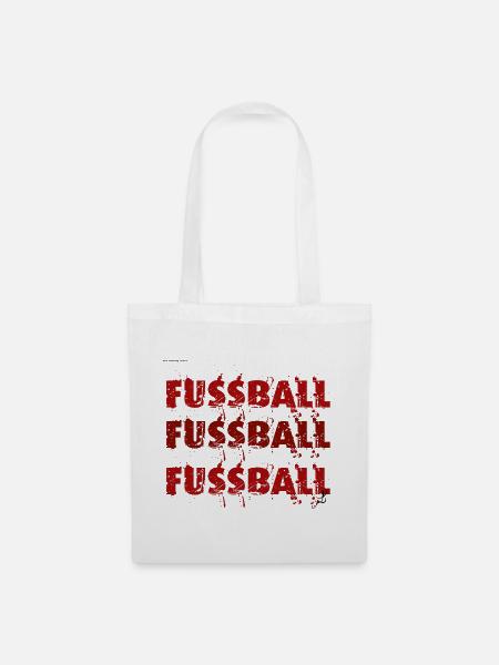 Fussball Fussball Fussball - Stoffbeutel - Weiß