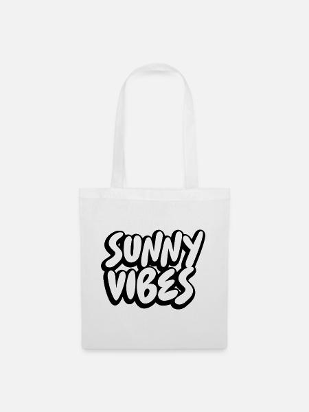 SUNNY VIBES - Stoffbeutel - Weiß