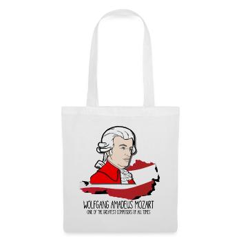 Wolfgang Amadeus Mozart - greatest composer - Stoffbeutel - Weiß - Vorne