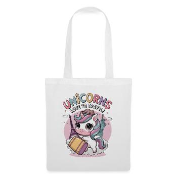 Unicorns Love To Travel! - Tote Bag - white - Front