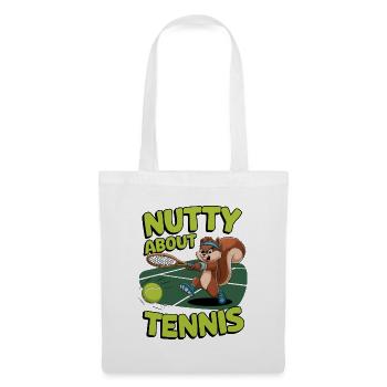Nutty About Tennis - Tote Bag - white - Front