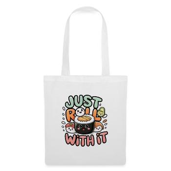 Il suffit de rouler avec - Sac en tissu - blanc - Devant