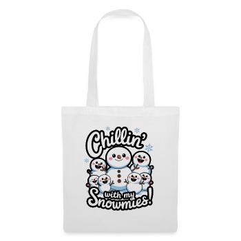 Chillin' With My Snowmies! - Tote Bag - white - Front