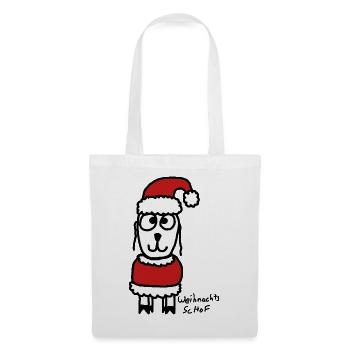 Weihnachts ScHoF - Stoffbeutel - Weiß - Vorne