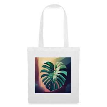 Monstera Leaf - Stoffbeutel - Weiß - Vorne