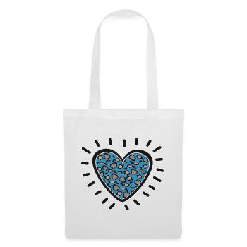 Leopard Heart Burst - Tote Bag - white - Front