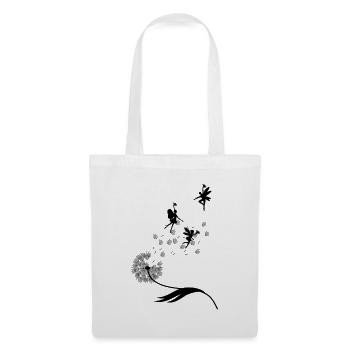 Butterfly Design Pustula Meadow Hearts Fairies - Tote Bag - white - Front