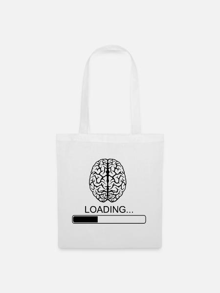 Brain Sayings Funny Funny Breakfast Joke - Tote Bag - white