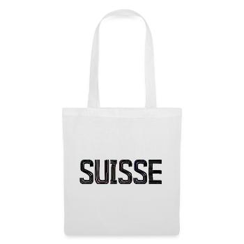 SUISSE. PAYS - Sac en tissu - blanc - Devant