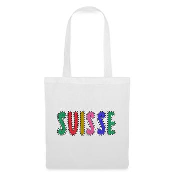 SUISSE. PAYS. GENEVE - Sac en tissu - blanc - Devant