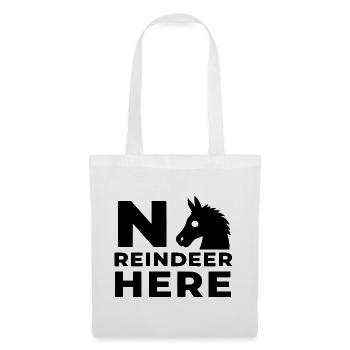 Kein Reindeer Hier - Stoffbeutel - Weiß - Vorne