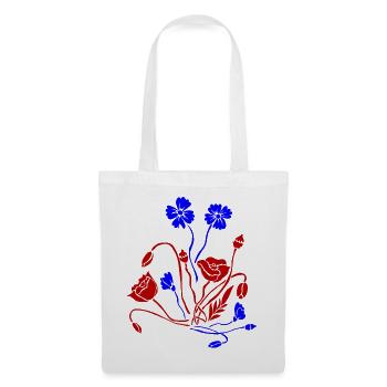 Fleur Picture Fleurs - Sac en tissu - blanc - Devant