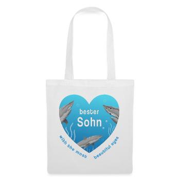 bester Sohn - Stoffbeutel - Weiß - Vorne