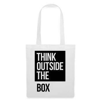 Think Outside The Box - Stoffbeutel - Weiß - Vorne