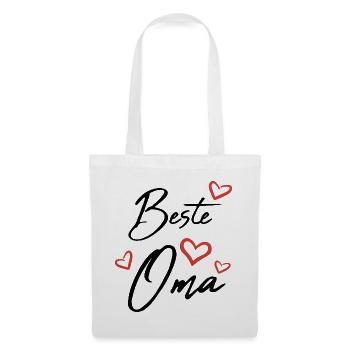 Beste Oma - Stoffbeutel - Weiß - Vorne
