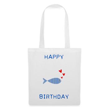 ALLES GUTE ZUM GEBURTSTAG. JAHRESTAG. - Stoffbeutel - Weiß - Vorne