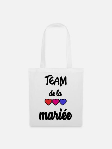 TEAM BRIDAL - Stoffbeutel - Weiß