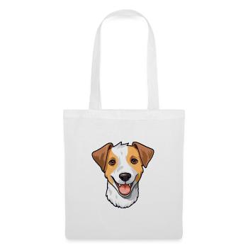 Parson Russell Terrier Hunderasse Aquarell Cartoo - Stoffbeutel - Weiß - Vorne