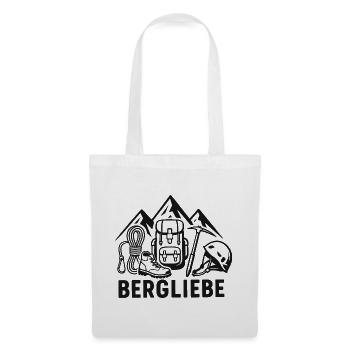 Berg Liebe – Outdoor Abenteuer Design - Stoffbeutel - Weiß - Vorne