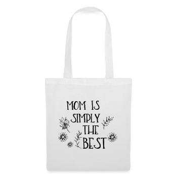 Mom is simply the best - Stoffbeutel - Weiß - Vorne