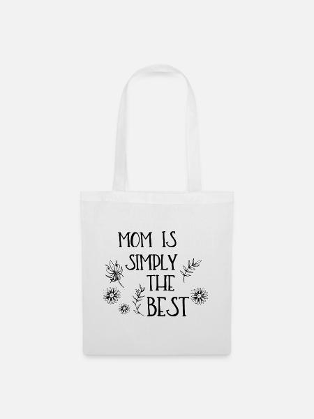 Mom is simply the best - Stoffbeutel - Weiß