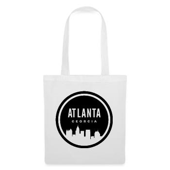 "Atlanta: Lebendige Verschmelzung von Geschichte und Innovation - Stoffbeutel - Weiß - Vorne