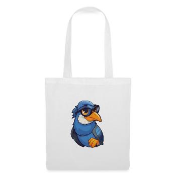 Jay trägt Brille Cartoon Kawaii Illustration - Stoffbeutel - Weiß - Vorne