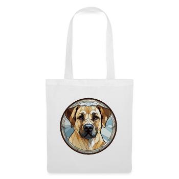Anatolischer Schäferhund Rasse Aquarellglas - Stoffbeutel - Weiß - Vorne