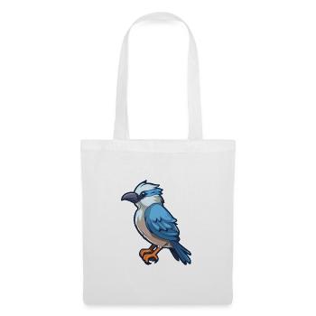 Jay Cartoon Kawaii Aquarellillustration - Stoffbeutel - Weiß - Vorne