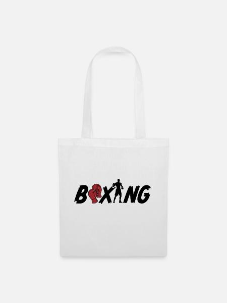 Boxing Boxer - Stoffbeutel - Weiß