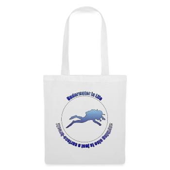 Underwater is Life - Stoffbeutel - Weiß - Vorne