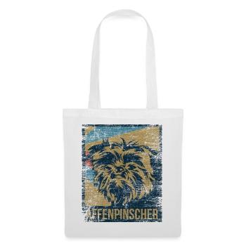 Munterer Affenpinscher Züchter - Stoffbeutel - Weiß - Vorne