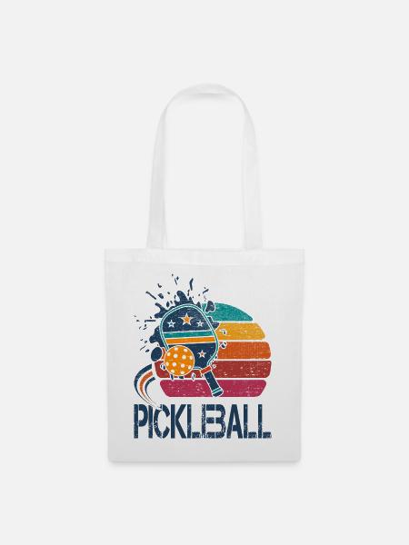 Pickleball - 2 - Stoffbeutel - Weiß