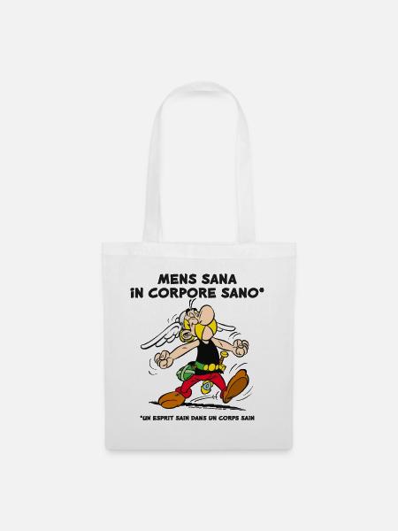 Asterix – Ein gesunder Geist in einem gesunden Körper - Stoffbeutel - Weiß